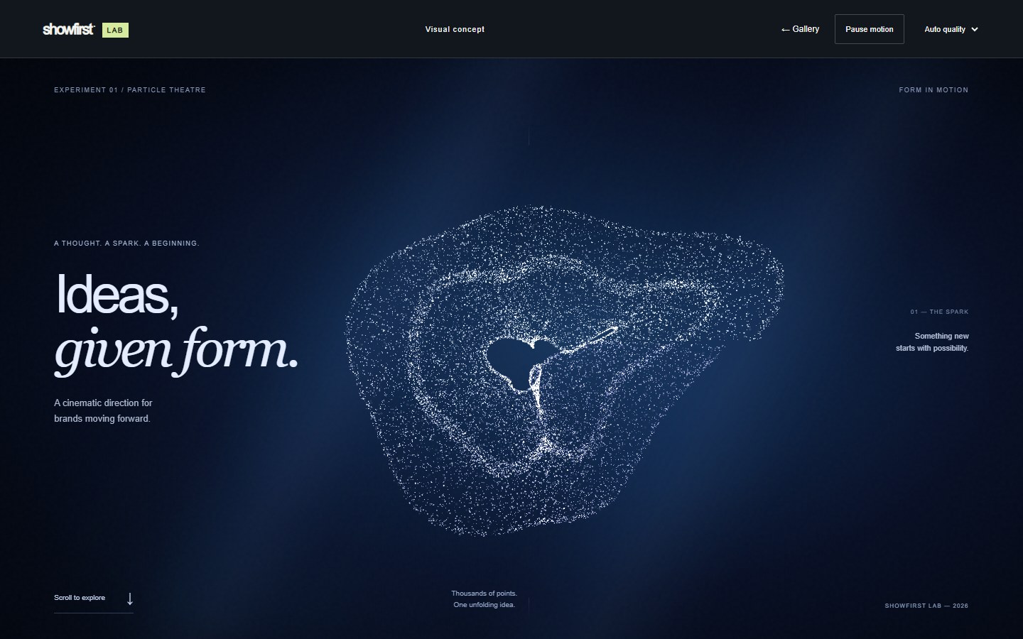 Particle Theatre — view the interactive concept
